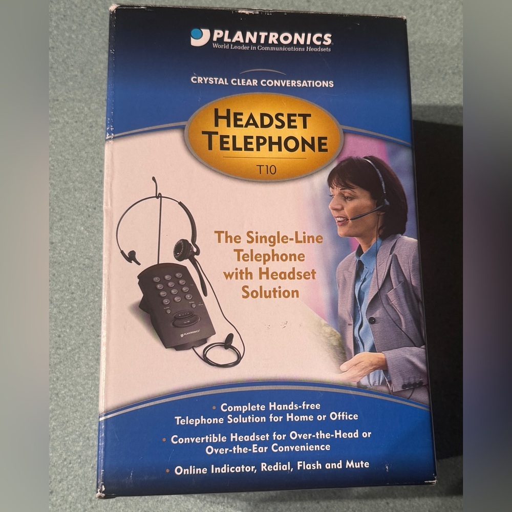 Plantronics T10 Single-Line Convertible Headset Home/Office Telephone